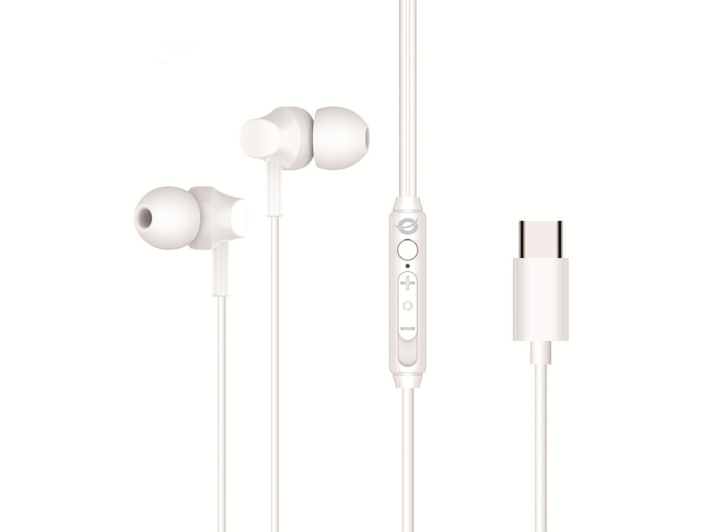 Conceptronic BRENDAN03W hoofdtelefoon/headset Bedraad In-ear Oproepen/muziek USB Type-C Wit - Afbeelding 2