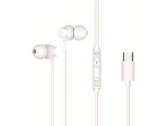Conceptronic BRENDAN03W hoofdtelefoon/headset Bedraad In-ear Oproepen/muziek USB Type-C Wit