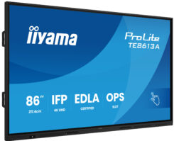 iiyama TE8613A-B2AG beeldkrant Interactief flatscreen 2,17 m (85.6") Wifi 500 cd/m² 4K Ultra HD Zwart Touchscreen Type processor Android 24/7