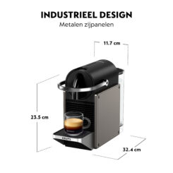 Krups Pixie XN306T koffiemachine, titan - Afbeelding 6