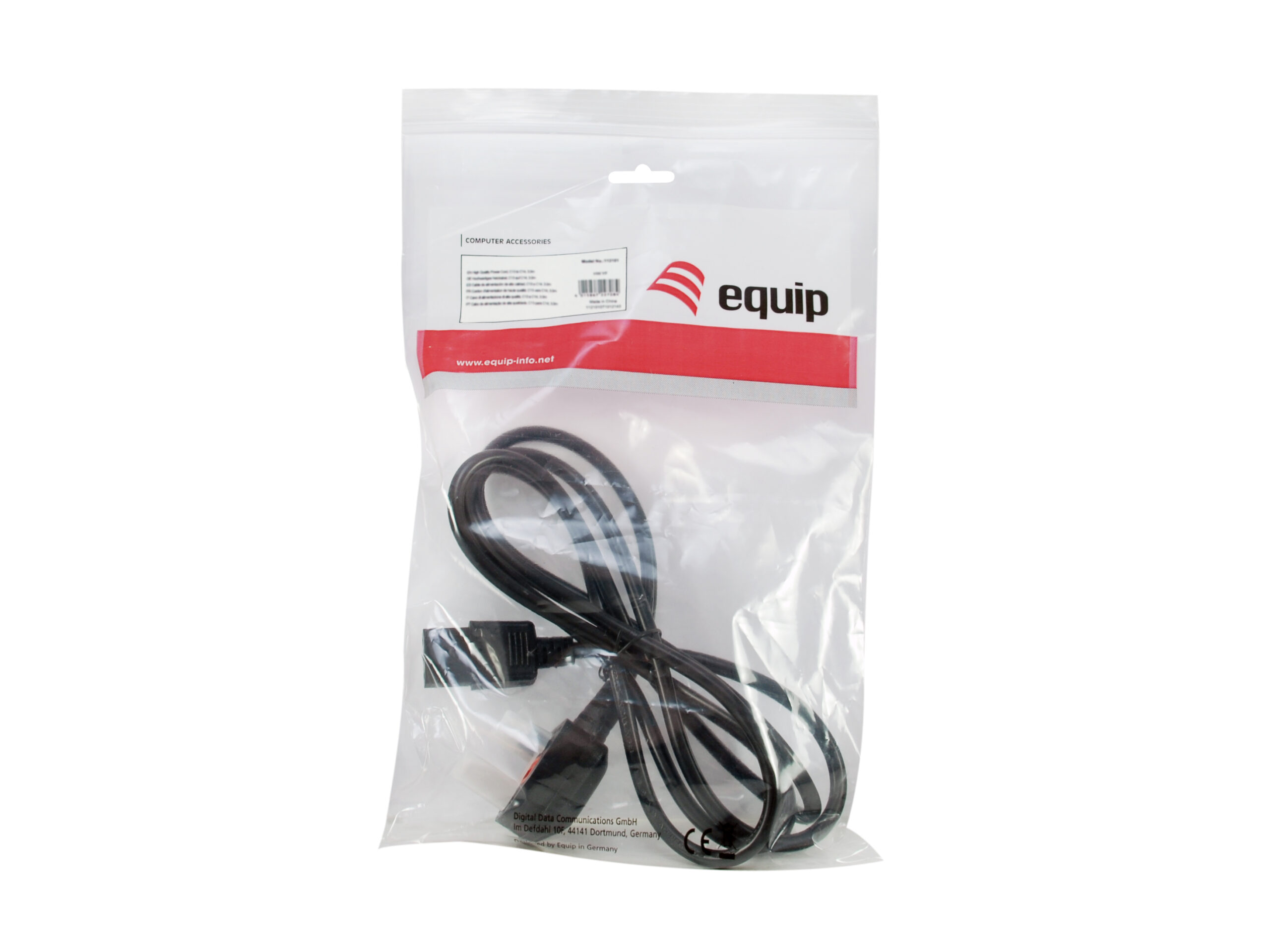 Equip 112300 electriciteitssnoer Zwart 2 m IEC C13 BS 1363 - Afbeelding 5