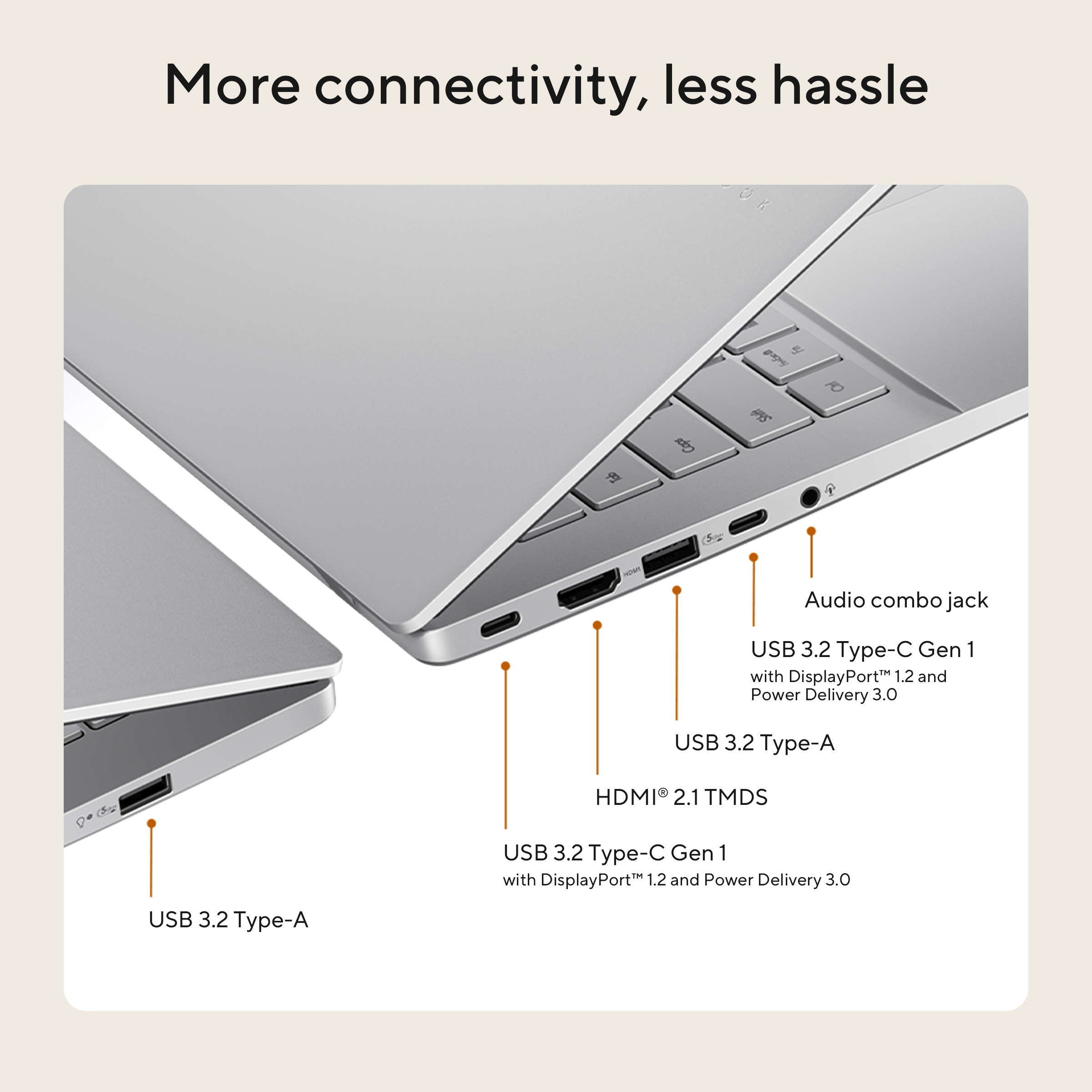 ASUS Vivobook S16 M3607GA-SH004W Copilot+ PC AMD Ryzen AI 7 445 Laptop 40,6 cm (16") WUXGA 32 GB DDR5-SDRAM 1 TB SSD Wi-Fi 6 (802.11ax) Windows 11 Home Nederlands Grijs - Afbeelding 31