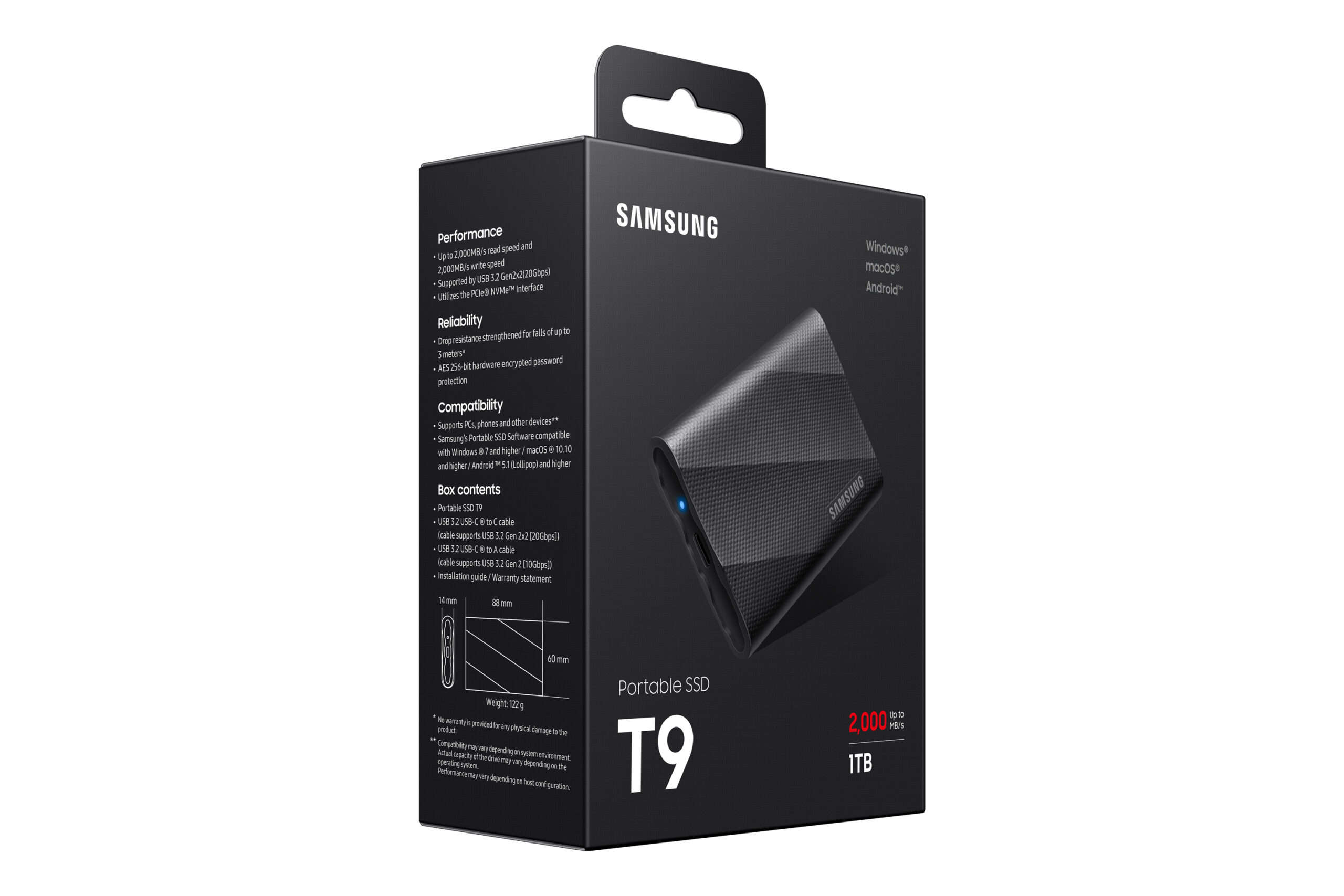 Samsung MU-PG1T0B 1 TB USB Type-C USB 3.2 Gen 2x2 Zwart - Afbeelding 15