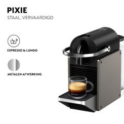 Krups Pixie XN306T koffiemachine, titan - Afbeelding 4