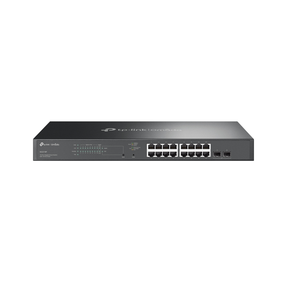 TP-Link Omada SG2218P netwerk-switch Managed L2/L2+ Gigabit Ethernet (10/100/1000) Power over Ethernet (PoE) 1U Zwart - Afbeelding 2