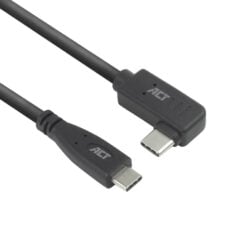 ACT USB 3.0 10Gbps 60W USB Type-C (recht) naar USB Type-C (haaks links/rechts) kabel, 2 meter - Afbeelding 2