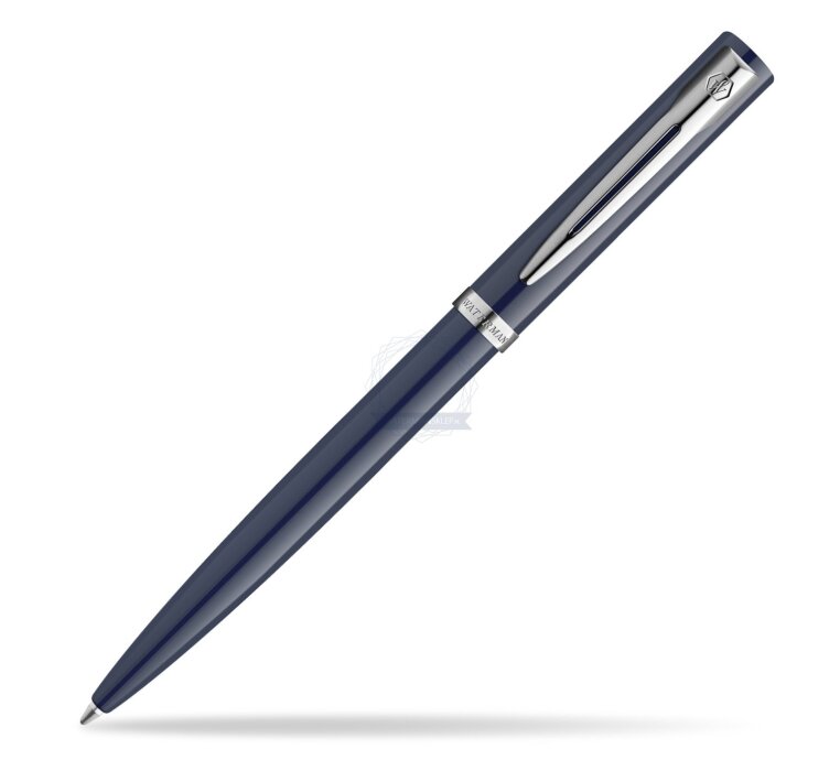 WATERMAN Kugelschreiber IMPRESSION blauer Lack CT M Blau Geschenkbox