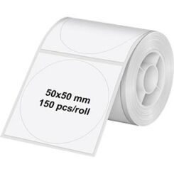 Olympia Etikettenrolle für PM220 rund                  weiss