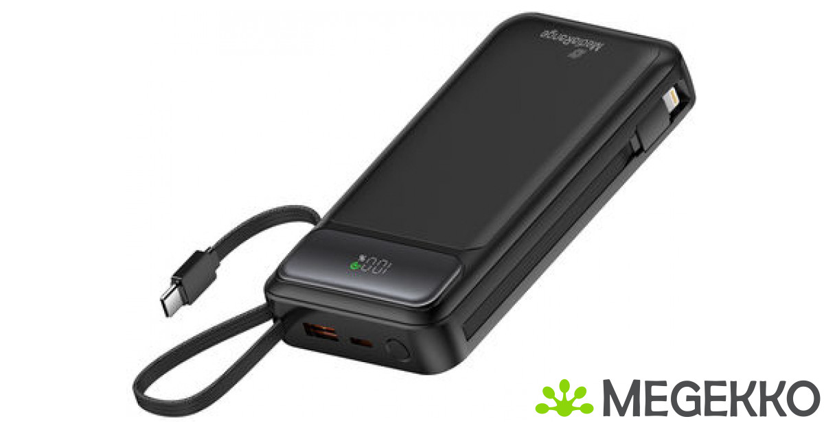 MediaRange Powerbank 20000mAh USB-C LC-Display Quickcharge