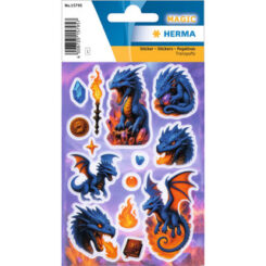 HERMA Sticker MAGIC Dragon Transpuffy