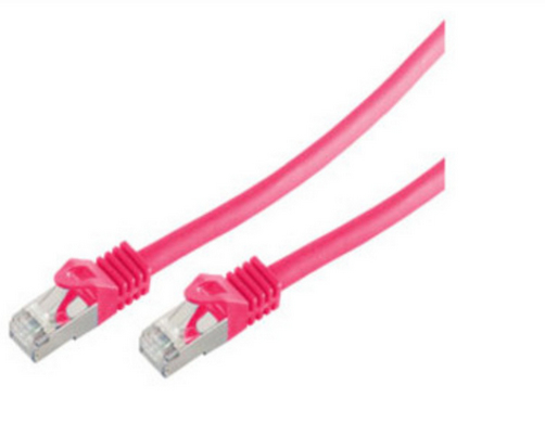 Shiverpeaks RJ45 Patchkabel S/FTP, Cat7 LSZH 0,25m magenta