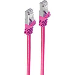 Shiverpeaks RJ45 Patchkabel S/FTP, Cat7 LSZH 1,0m magenta