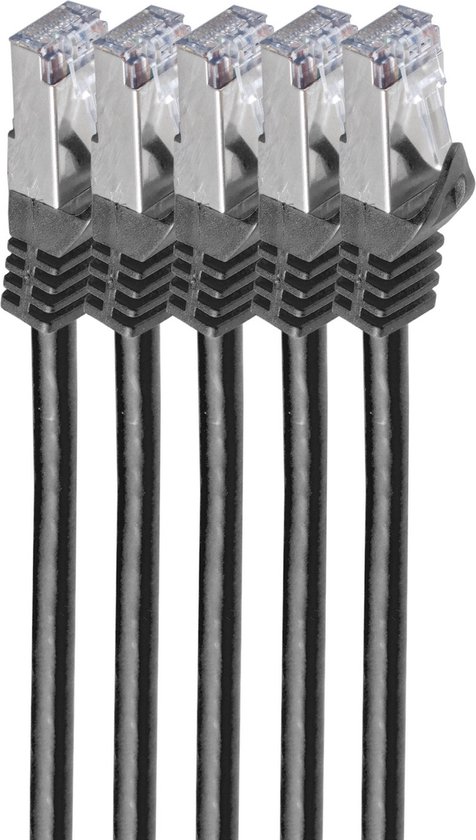 Shiverpeaks RJ45 Patchkabel S/FTP, Cat7 VE5, 0,25m schwarz
