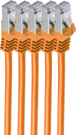 Shiverpeaks RJ45 Patchkabel S/FTP, Cat7 VE5, 1m orange
