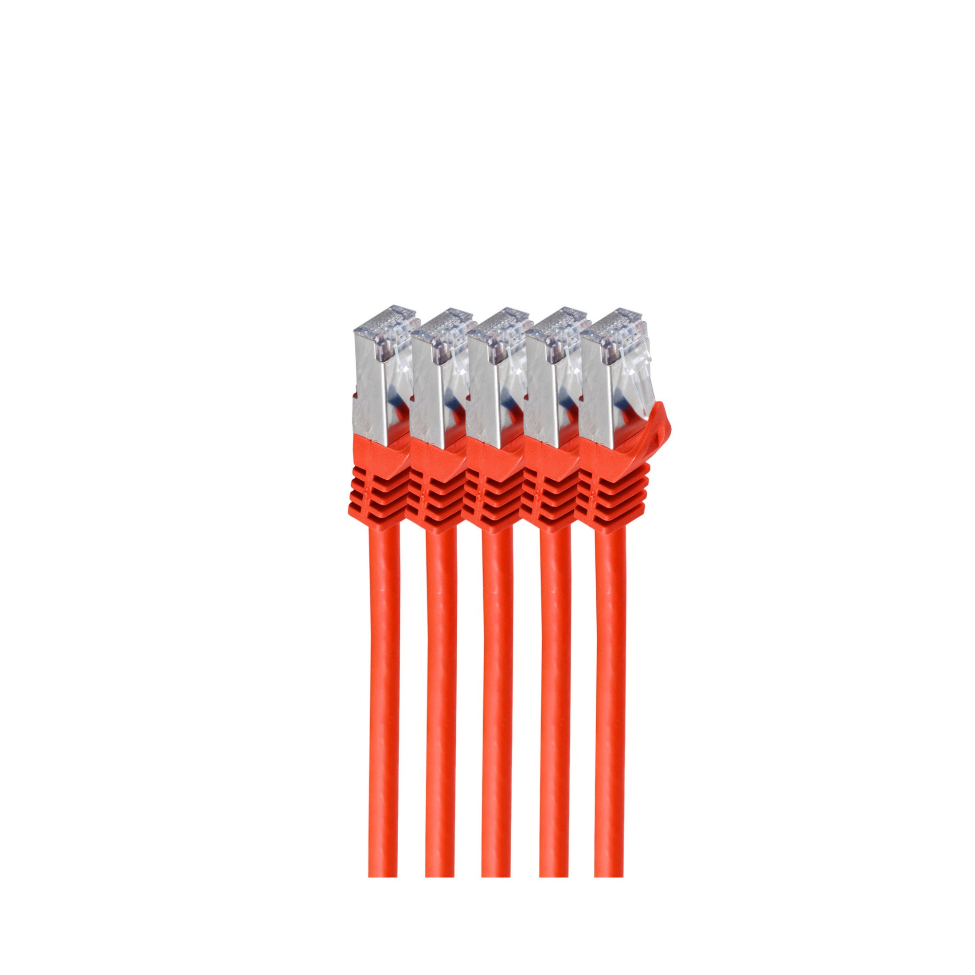 Shiverpeaks RJ45 Patchkabel S/FTP, Cat7 VE5, 5m rot