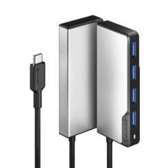 Alogic Adapter USB-C Fusion Swift 4In1 Hub grijs