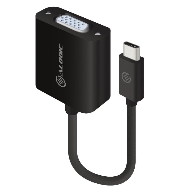 Alogic Adapter USB-C -> VGA zwart