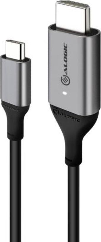 Alogic USB C Adapterkabel Type C -HDMI M/M 4k 60 Hz 1m, gr
