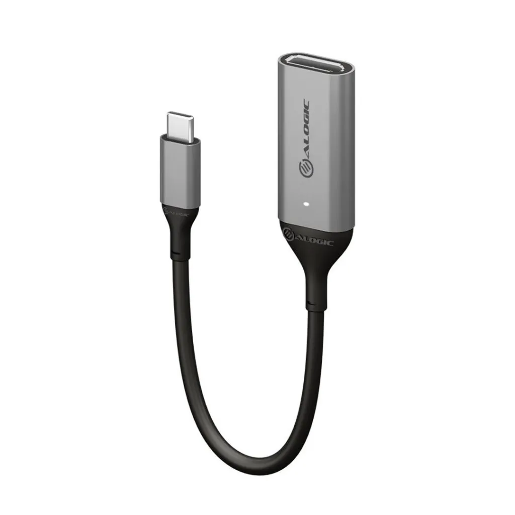 Alogic Adapter USB-C Ultra -> DPort 4K 60Hz grijs