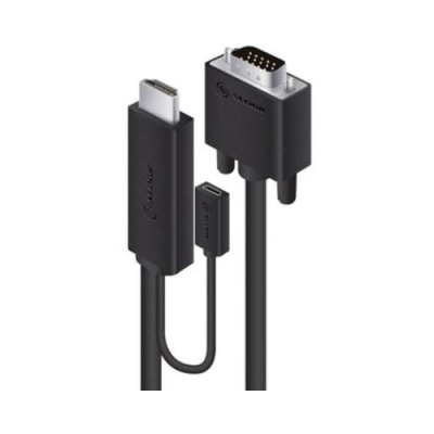 Alogic HDMI Kabel HDMI -> VGA 2m met USB Power