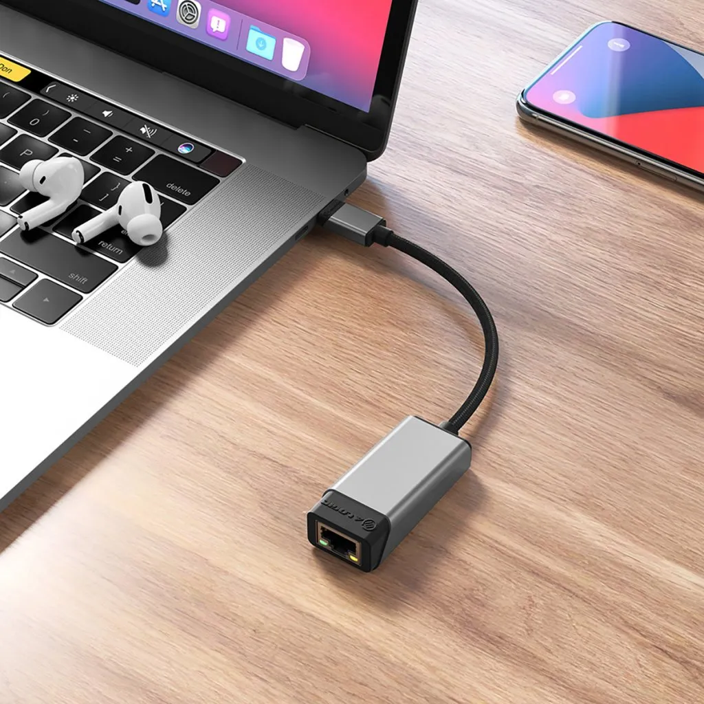 Alogic Adapter USB-C -> RJ45 Gigabit Ethernet space grey