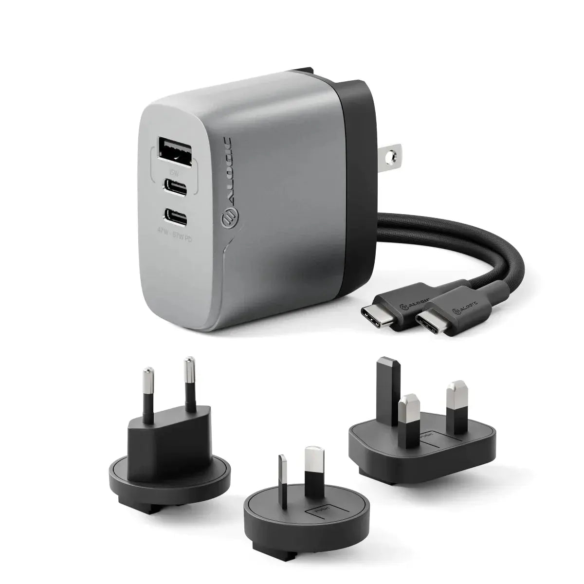 Alogic Ladeadapter 3x67 Rapid Power 67W Multi Country Travel