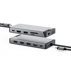 Alogic Dockingstation USB-C 12 in 1 Dual Display Mini DV3