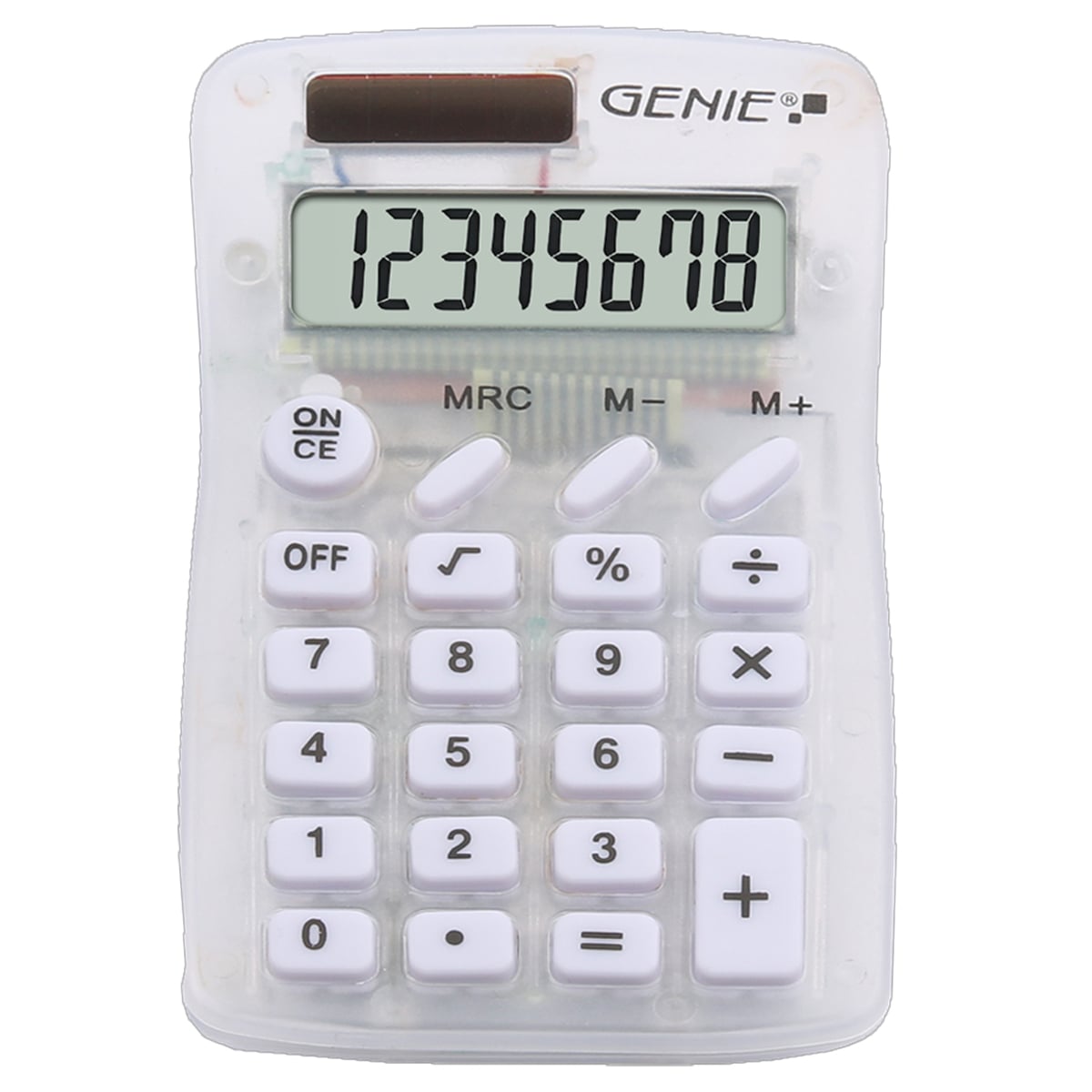 GENIE Taschenrechner 825   8-stellig                    weiß