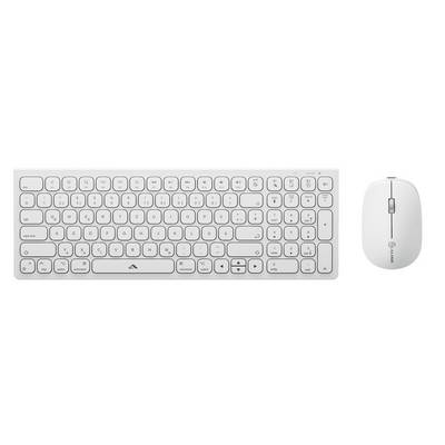 Alogic Tastatur mit Maus Wireless USB-C         weiß