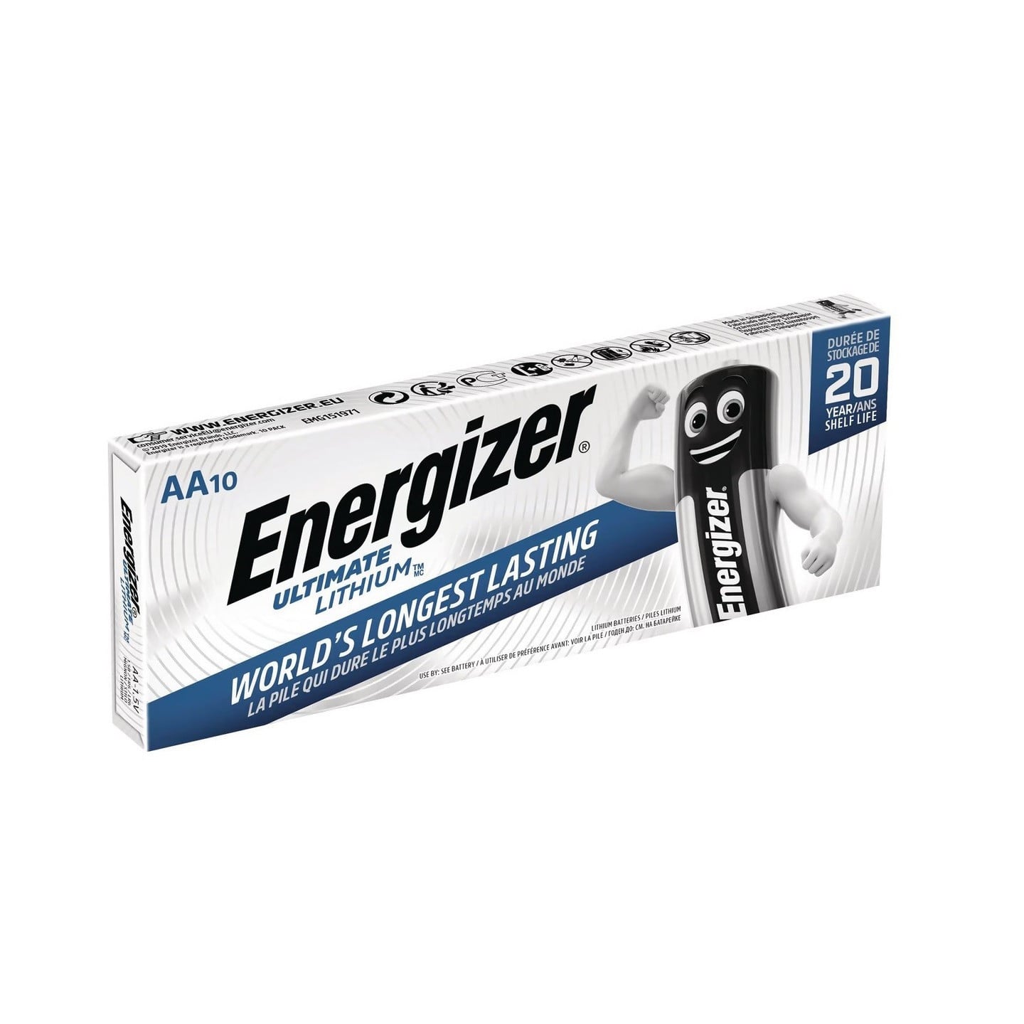 Energizer Batterie Ultimate Lithium Mignon AA L91 1,5V 10St.