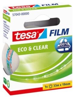 tesafilm eco&clear rol 10m 15mm Hängefaltbox