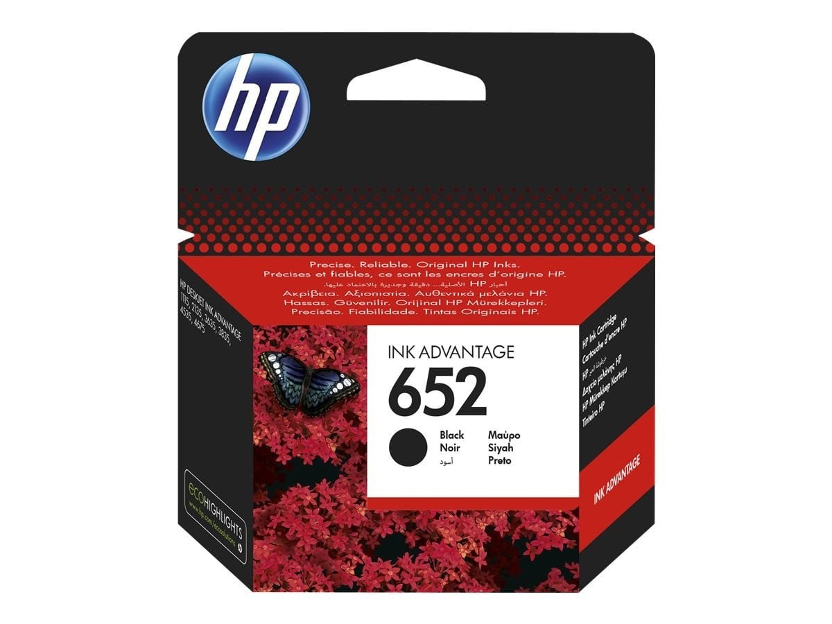 HP Ink/652 Black Cart