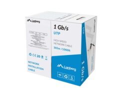LANBERG LAN-Ethernet-Netzwerkkabel 1GB/s 305m CCA Kabel sw
