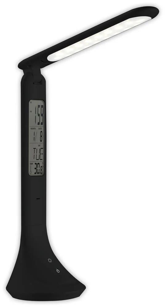 Avide LED Tischleuchte Kalender Schwarz 5W