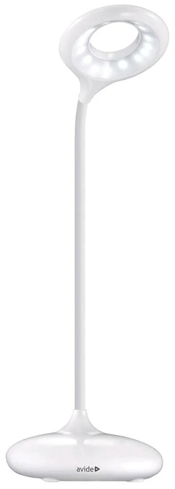 Avide LED Schreibtischlampe Minimal Weiß 4W 250lm