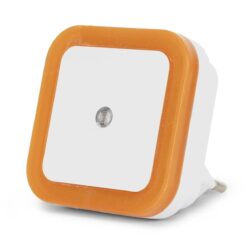 Entac Nachtlicht 0.5W quadrat. WW Orange Dämmerungssensor