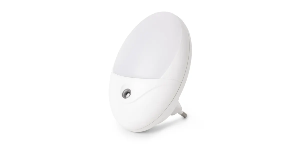 Entac Nachtlicht 0.5W Oval WW White Dämmerungssensor