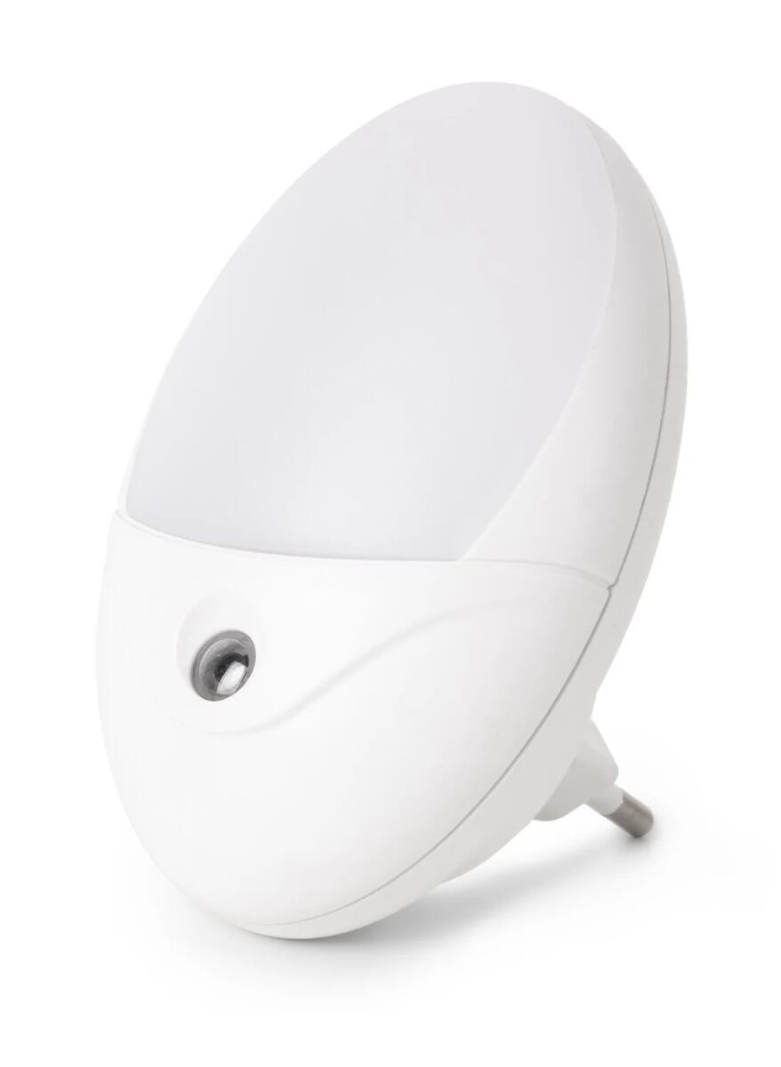 Entac Nachtlicht 0.5W Oval CW White Dämmerungssensor