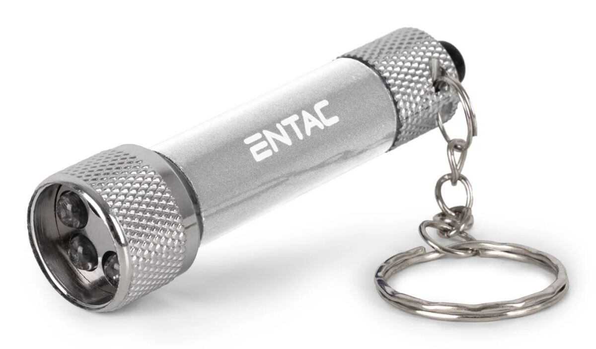 Entac Taschenlampe  5LED Schlüsselanhänger  Silber