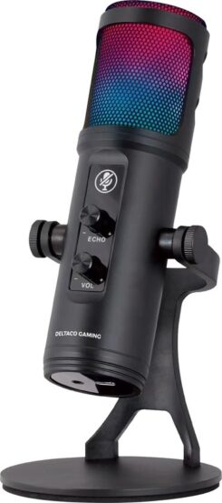 Deltaco Gaming RGB Streaming Mikrofon schwarz