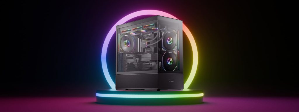LC-Power Geh Midi ATX Gaming 812B - Onyx Vision -  o.N