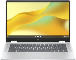 HP Chromebook x360 14b-cd0025nd Intel® N N200 35,6 cm (14") Touchscreen Full HD 8 GB LPDDR5-SDRAM 128 GB Flash Wi-Fi 6 (802.11ax) ChromeOS Zilver