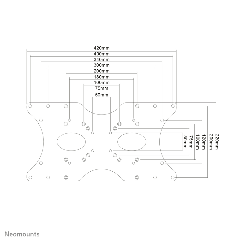 Neomounts FPMA-VESA400 VESA-adapter 22-52" - Afbeelding 9