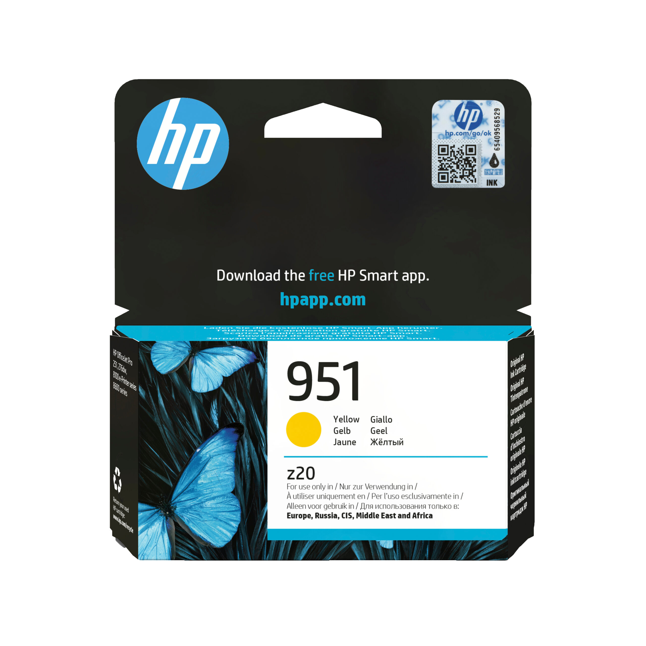 HP 951 originele gele inktcartridge - Afbeelding 2