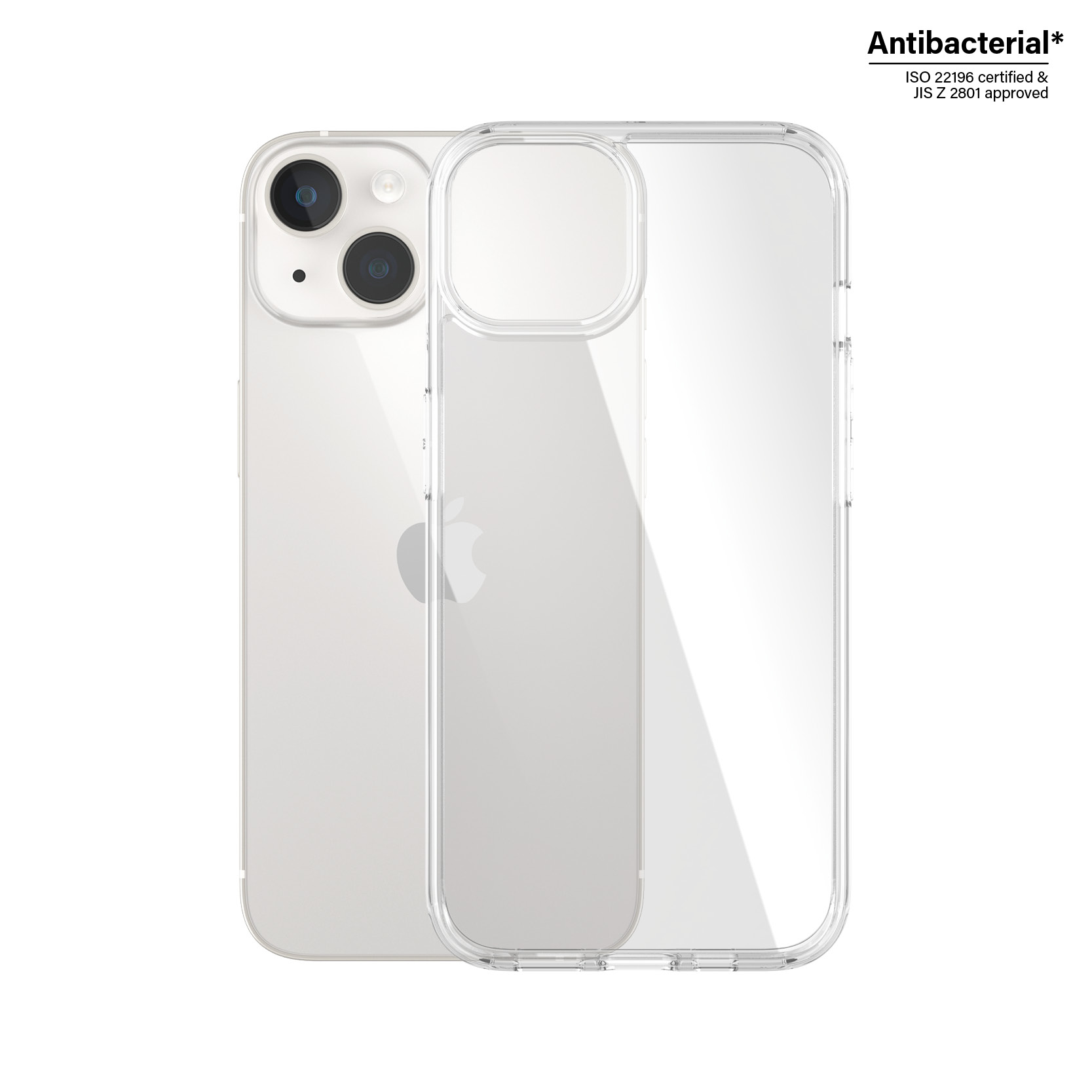 PanzerGlass ® HardCase iPhone 14 | 13 | Clear mobiele telefoon behuizingen 15,5 cm (6.1") Hoes Transparant