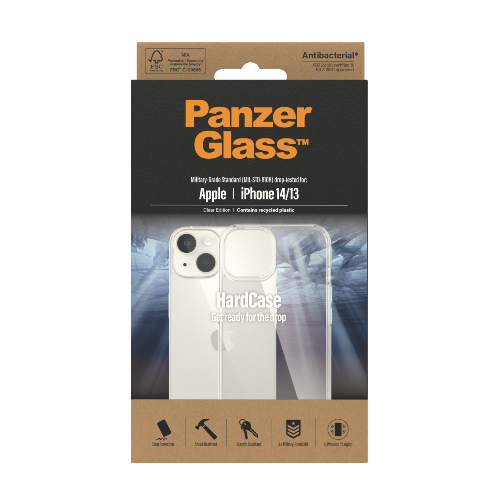 PanzerGlass ® HardCase iPhone 14 | 13 | Clear mobiele telefoon behuizingen 15,5 cm (6.1") Hoes Transparant - Afbeelding 4