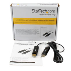 StarTech.com 2-poorts USB-toetsenbord/muis-schakelkabel met bestandsoverdracht voor pc en Mac - Afbeelding 4