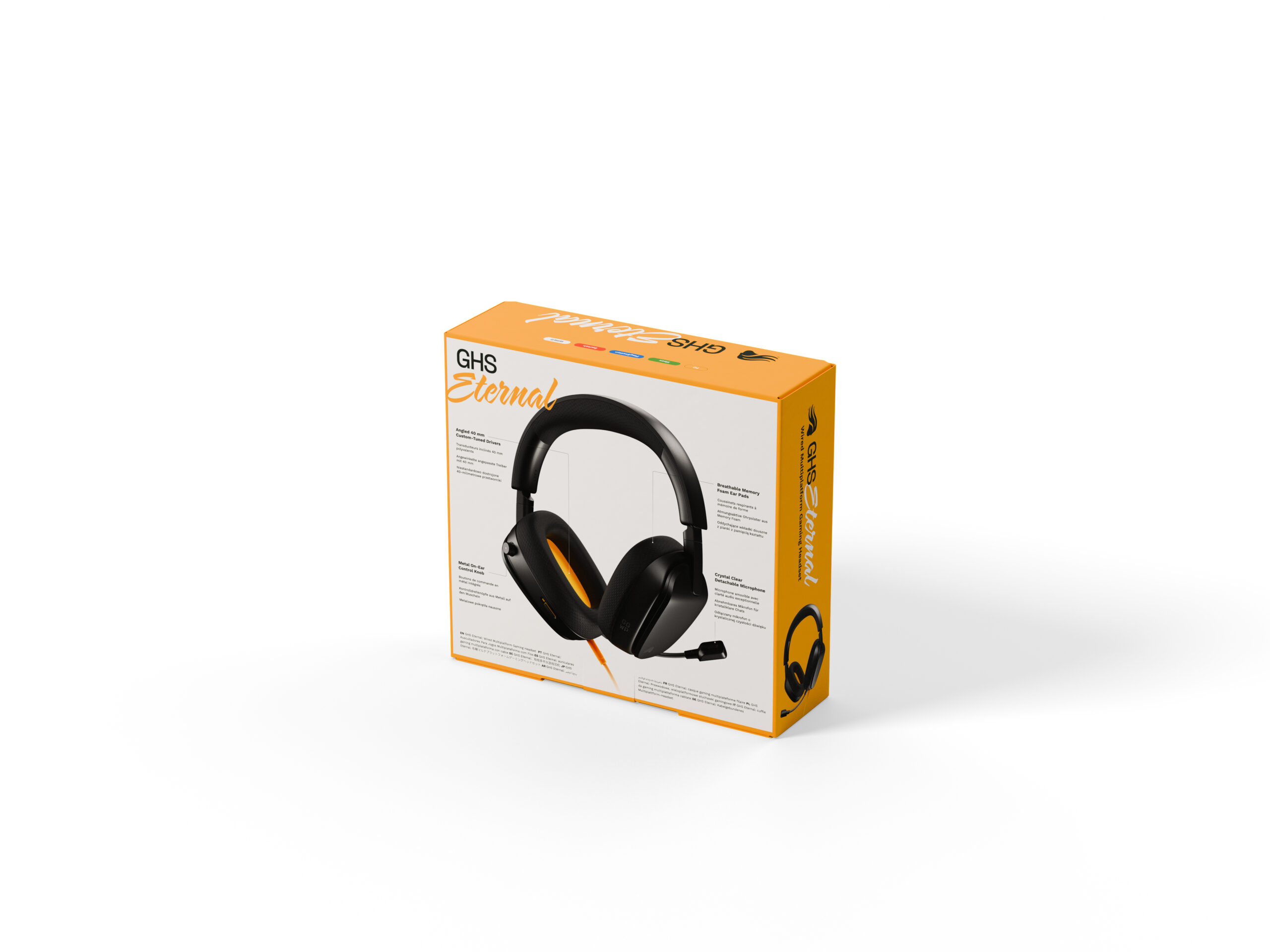 Glorious Gaming Glorious GHS Eternal - Stereo gaming headset voor pc, PS5, PS4, Xbox, Switch - Custom-tuned gekantelde drivers, verstelbare kristalheldere afneembare mic, 3,5 mm - Duurzaam dag/nacht comfort - Zwart - Afbeelding 17