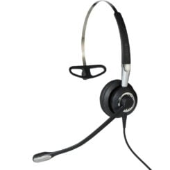 Jabra BIZ 2400 II Headset Bedraad Hoofdband, oorhaak, Neckband Kantoor/callcenter Zwart, Zilver