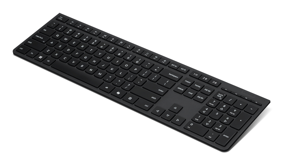Lenovo 4Y41R64506 toetsenbord Thuis/Werk RF-draadloos + Bluetooth Belgisch, Frans Zwart - Afbeelding 3